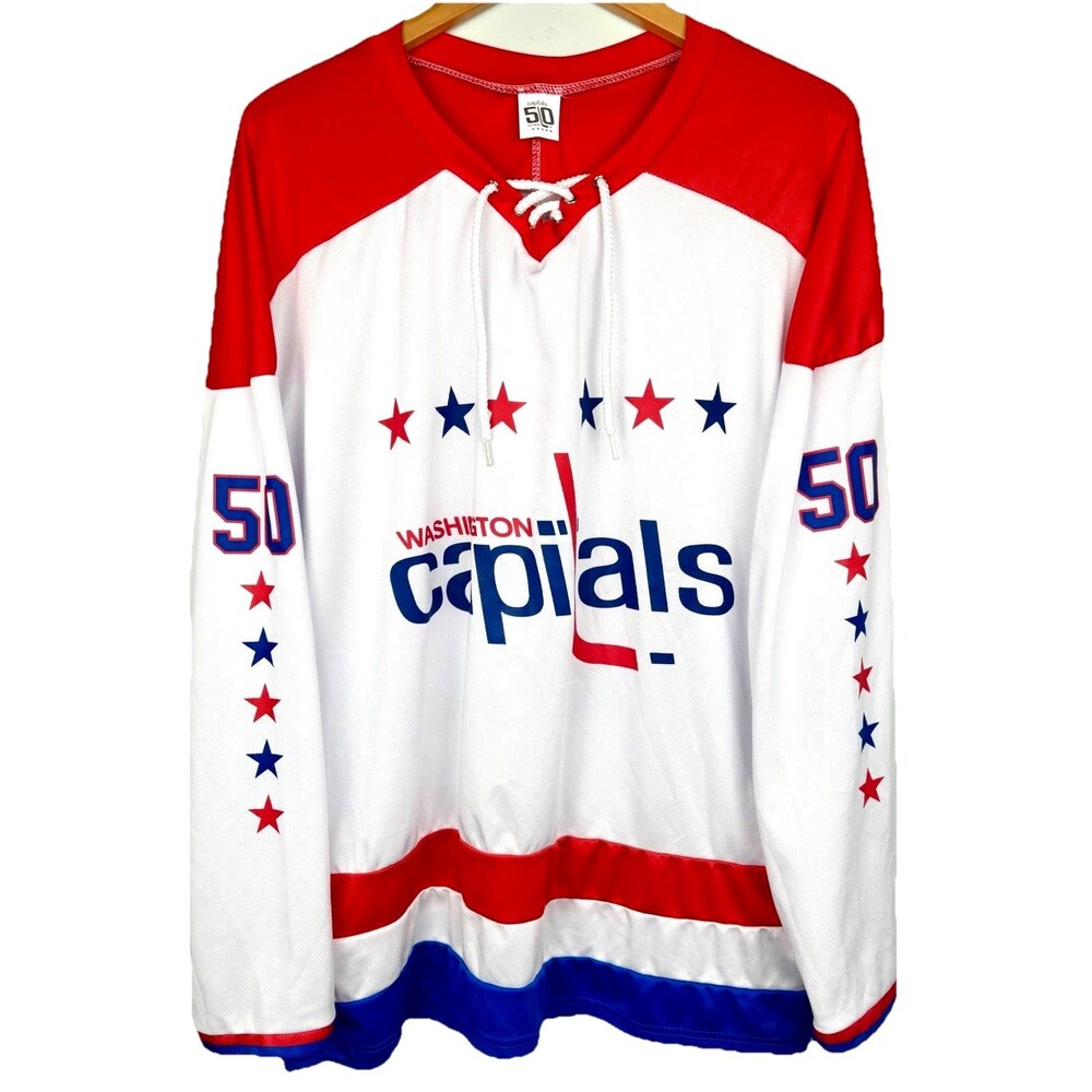 Washington Capitals Caps 2024/25 SGA 50th Anniversary Jersey Adult Men's Sz XL